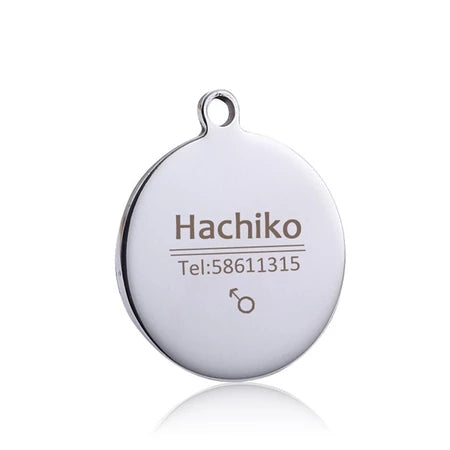 Personalized Engraved Pet ID Tag – Durable Aluminum Dog & Cat Name Tag