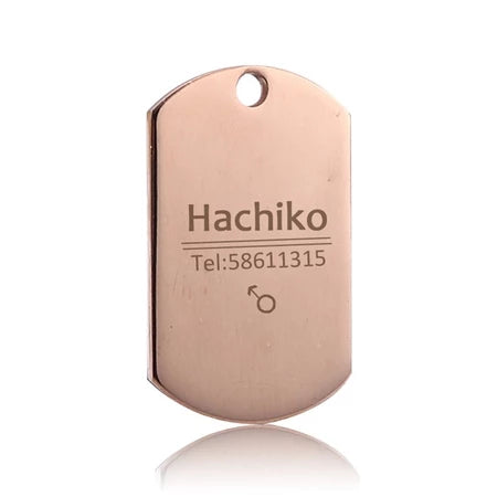 Personalized Engraved Pet ID Tag – Durable Aluminum Dog & Cat Name Tag