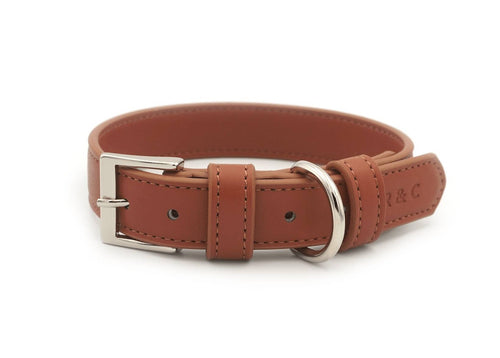 Brown Leather Dog Collar
