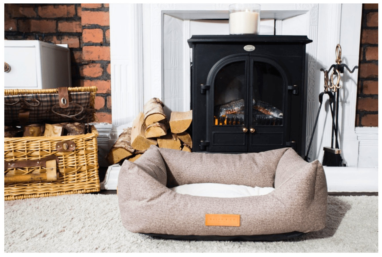 Chenille Nest Dog Bed | Sherbourne