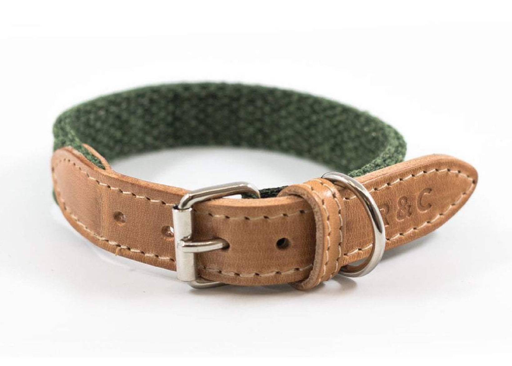 Fabric & Leather Collar - Richmond