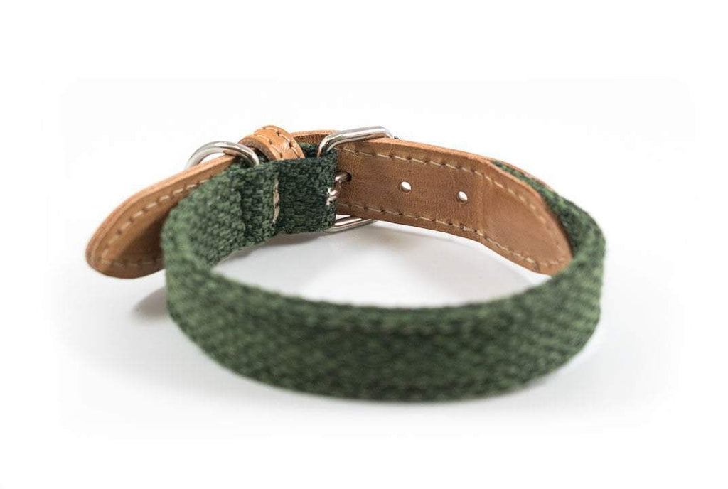 Fabric & Leather Collar - Richmond
