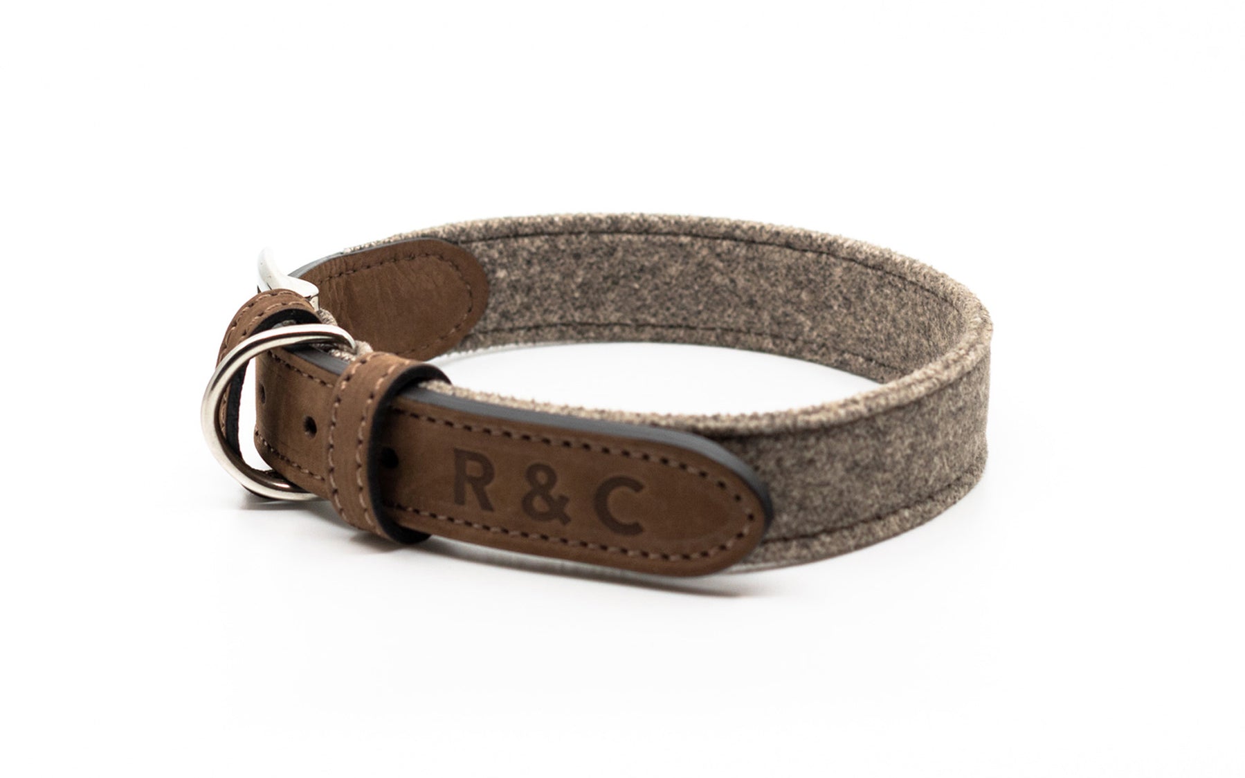 Fabric & Leather Collar - Sherbourne