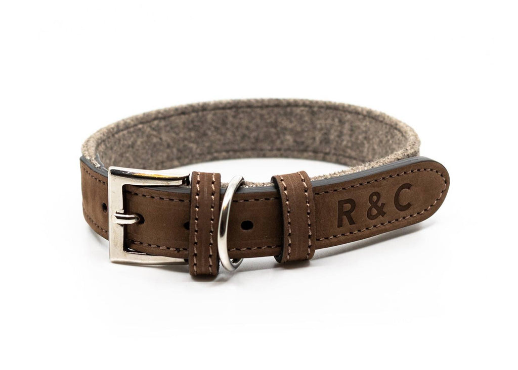 Fabric & Leather Collar - Sherbourne