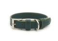Green Leather Dog Collar