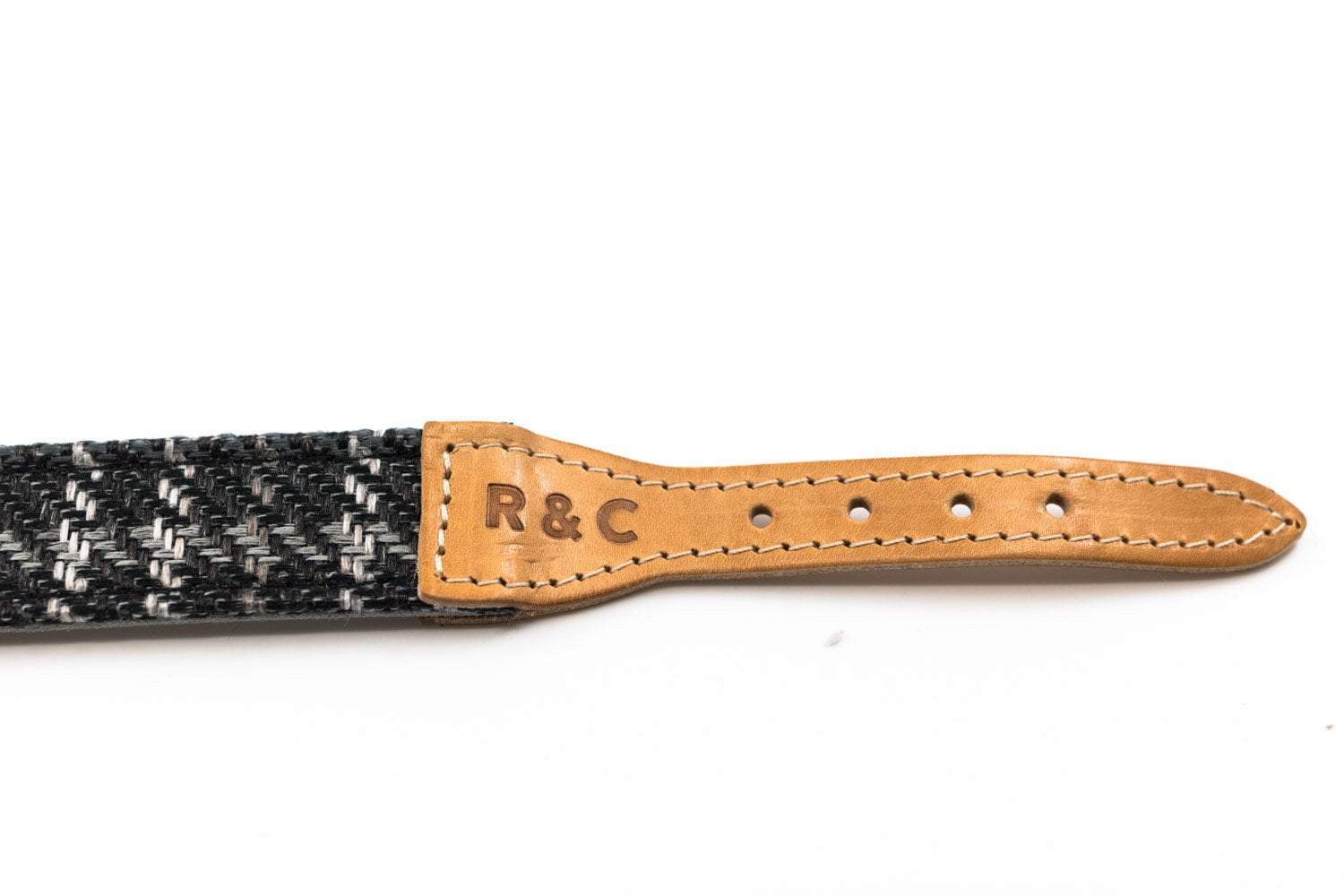 Tweed & Leather Dog Collar - Ascot